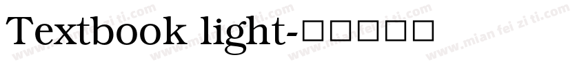 Textbook light字体转换